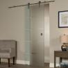 Buy cheap Tempered Laminated Frosted Glass Panel Sliding Barn Door For Bathroom from wholesalers
