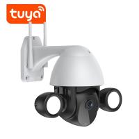 Buy cheap 3MP Tuya Ring Outdoor Floodlight Camera PTZ Waterproof 128G Memory product