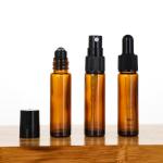 10ml Amber Glass Essential Oil Roller Bottles With Stainless Steel Roller Balls