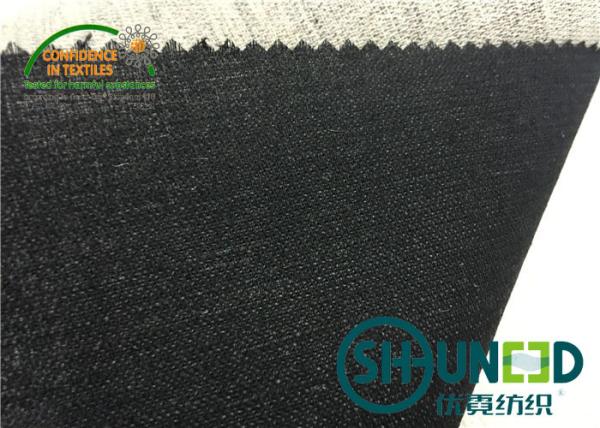 Buy cheap Black Hair Interlining Fabric Interfacing Heavy Weight For Men's Suit from wholesalers
