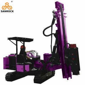 China Solar Pile Driver Machine Guardrail Pile Drilling Rig Construction Machinery Photovoltaic Hydraulic Pile Driver on sale
