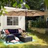 Buy cheap Patio Umbrellas, Outdoor Market Large Umbrella wirh Base, Rectangle Long Double-Sided Umbrella Yard Lawn Garden from wholesalers