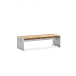 Contemporary Furniture 180cm Metal And Wood Garden Table
