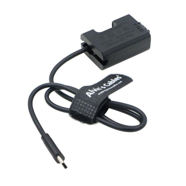 NP-FW50 Dummy Battery To USB-C Type-C PD QC Power Cable For Sony A6000/A6500