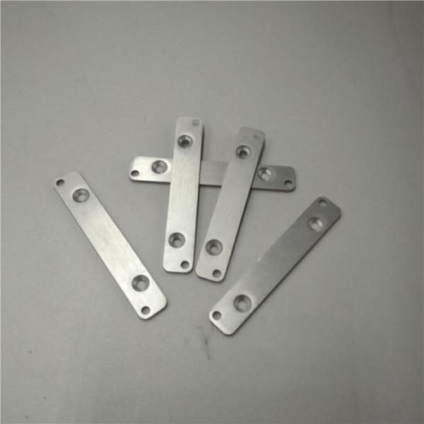 Buy cheap Small stamped aluminum brackets, Custom metal stamping parts with countersink holes from wholesalers