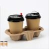 Buy cheap Pulp cup holder coffee paper cup tray takeout packaging 2/4 cups from wholesalers