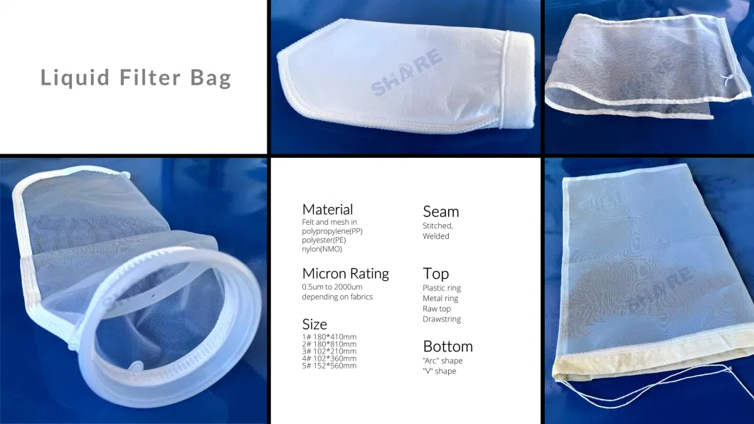 Nylon Monofilaments Mesh Bag Filter with Zinc Galvanized Steel Ring