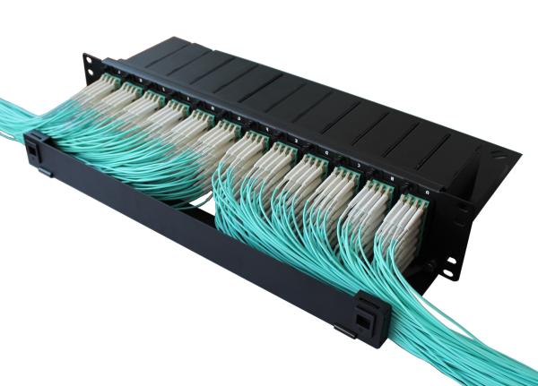 Buy cheap Modular 2U 288 Port LC OM4 MTP MPO Fiber Patch Panel from wholesalers