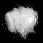 Siliconized PLA Polylactic Acid Fiber / Corn Fiber 2D×51mm White Color