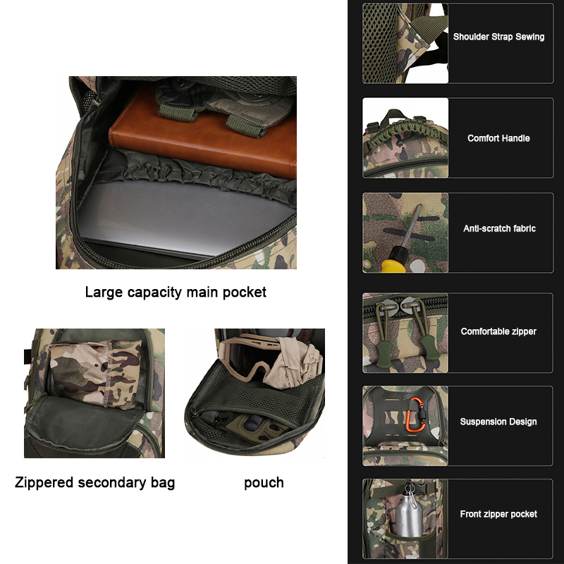 40L Tactical Sport Backpack Water Repellent Multifunctional Mountaineering Hunting bags