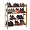 Buy cheap Durable Bamboo Home Furniture 4 Tier Shoe Rack Renewable Resource And Environmental from wholesalers