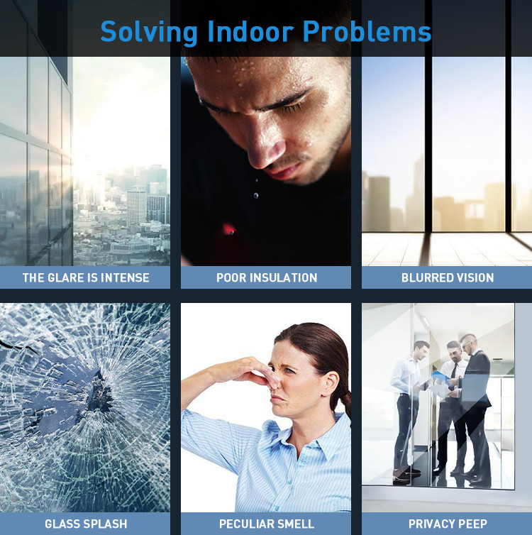 UVR 80% IRR 90% Tea Silver Building Window Film 2mil 1.52m X 30m