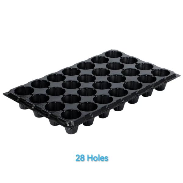 Buy cheap 28 Hole Black Agriculture Plastic Trays Aging Resistance For Planting Vegetable from wholesalers