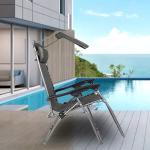 Custom Logo Traditional Design Style Chaise Folding Recliner Lounge Chair for