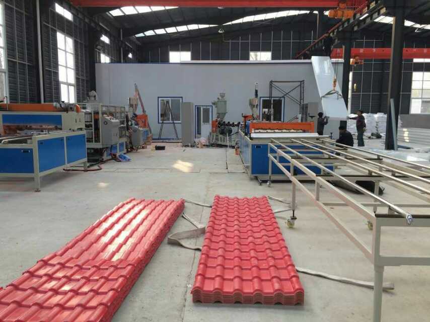 188 1 Screw L/D Ratio Automatic PVC Glaze Tile Extrusion Line for Precise Production