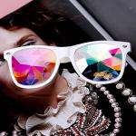 Plastic Hony Newest Product , Flower Lense Kaleidoscope Glasses For Dance Musice