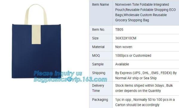 Buy cheap china suppliers Wholesale Eco friendly Square foldable reusable 190T Polyester shopping bag,Popular Hot sale Promotional from wholesalers