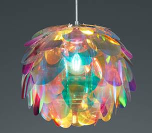 Multi Color Polypropylene Lampshade 110v PVC Pineapple Shade