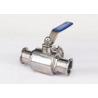 Buy cheap 1.5 Inch AISI 304 Stainless Steel Sanitary Valves - 3 Way Ball Valve Tri Clamp from wholesalers