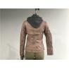 Buy cheap Ladies' Zip Through Grey Melange Detachable Hooded Rose Pink Pleather Biker Jacket Tw77188 from wholesalers