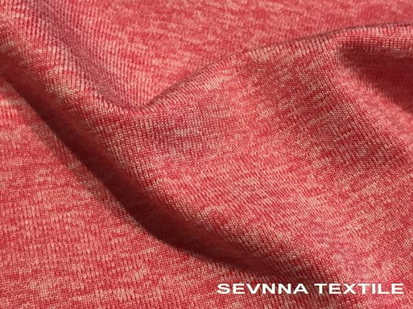 Buy cheap Cationic Knitted Jersey Yoga Wear Fabric Heather Grey Colors Polyester Spandex from wholesalers