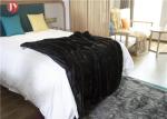 Black Mink Throw Faux Fur Blanket Soft Classic Rectangular Eco - Friendly