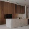 Buy cheap Custom Wood Grain Melamine Modern New Design Kitchen Cabinets For Apartment from wholesalers