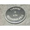 Buy cheap Rechargeable LIR3032 Li Ion Button Battery 110mAh Low Power Consumption from wholesalers
