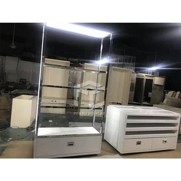 Buy cheap MDF Handbag Store Display Stand 8mm Tempered Glass Bag Shop Decoration from wholesalers