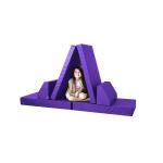 Imaginative Velvet Fabric Modular Sectional Play Couch Sofa