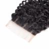 Buy cheap Three Part 8 - 24 Inches Peruvian Body Wave Hair 1B Natural Curly Closure from wholesalers
