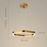 Buy cheap Modern Led Chandelier Gold Living Room Lamp Simple Creative Gold Chandelier(WH-NC-68) from wholesalers