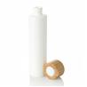 Buy cheap 300ml White Pet Plastic Cosmetic Lotion Cream Usage Empty Bottle With Bamboo Cap from wholesalers