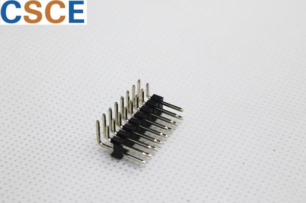 Quality Brass Contact 2A DC/AC Right Angle Pin Header , 90 Degree 2mm Pitch Connector for sale