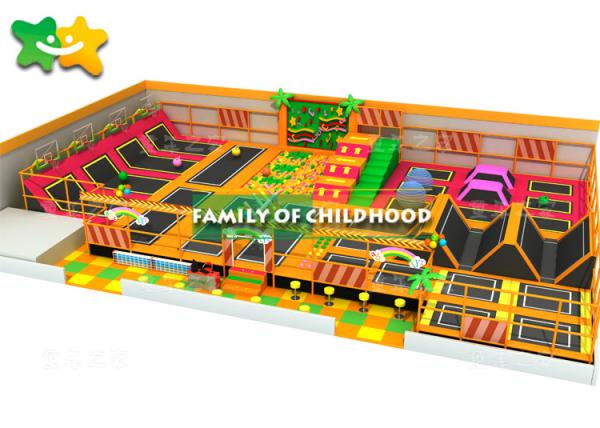 Buy cheap Sky Zone Trampoline Park Equipment Soft Play Area With Baby Care Fence Safety Net from wholesalers