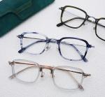 Trendy Optical Eyeglasses Frame Pure Lightweight Titanium Glasses