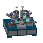 Cylindrical Round Door Locks Rotary Polishing Machine 50HZ Grinding