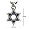 Buy cheap Sterling Silver Wheat Chain Men's Necklace with Silver Star of David Pendant(N6030804) from wholesalers