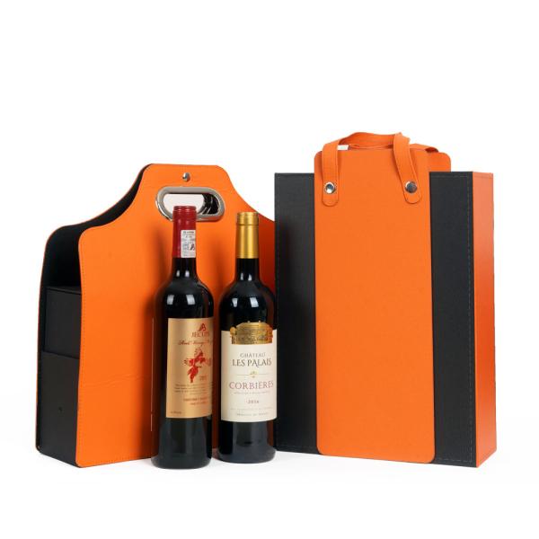 Buy cheap Wine 6 Bottle Shipping Gift Art Leather Gift Box Cardboard from wholesalers