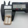 Buy cheap Rose Golden Thickness 2.8mm Needlepoint Belt Buckle Adjuster Slide Handbag Rings from wholesalers