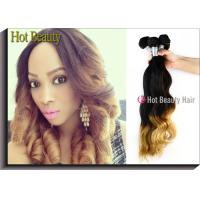 Buy cheap Custom Colored Human Hair Extensions Body Wave Style Tangle Free product