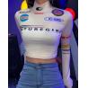 Buy cheap OEM Clothing Women'S Half Turtleneck Long Sleeve Print Crop Top from wholesalers