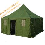 Outdoor Pole-style Galvanized Steel Waterproof Canvas Military Camouflage Tent