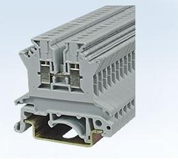 Buy cheap Low Contact Resistance Din Rail Terminal Blocks Voltage 300-500V 6.2/26/1.5mm from wholesalers