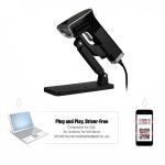 YHDAA Handheld Laser Barcode Scanner 1D Bi-Directional With Stand