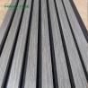 Buy cheap Pure Black Wood Veneer MDF Slat Wall Panel For Gun Nail Installation from wholesalers