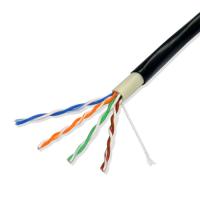 Buy cheap Outdoor UTP Bulk CAT5E Cable 4 Pair Twisted Pass Fluke Test double Sheath PVC+PE product