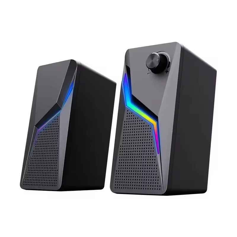 USB 2.0 Computer Gaming Speakers For PC Desktop Subwoofer Wired Blue Tooth Speaker