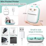 Thermal Photos Mini Inkless Printer Bluetooth Wireless Color Printing