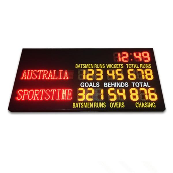 Buy cheap 2 Modes Led Cricket Scoreboard , Football Score Board 1200mm X 3600mm X 100mm from wholesalers
